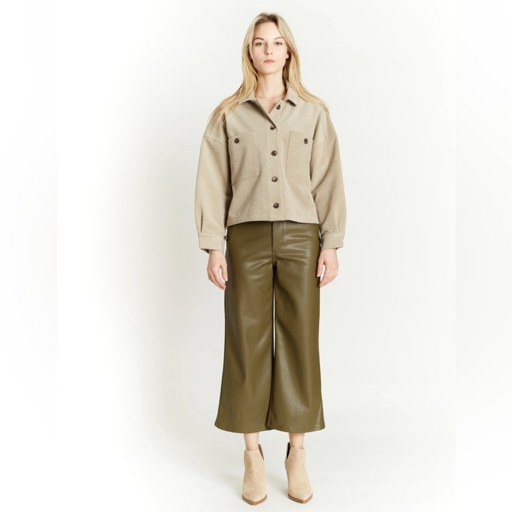 NWT Oat New York Shirt Jacket Shacket, Size XL